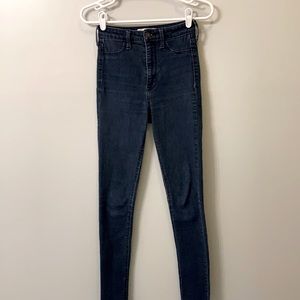 high rise hollister skinny jeans